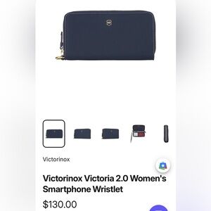 Victorinox Victoria 2.0 Smartphone Wristlet Zip Around Wallet
